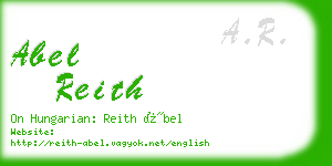 abel reith business card